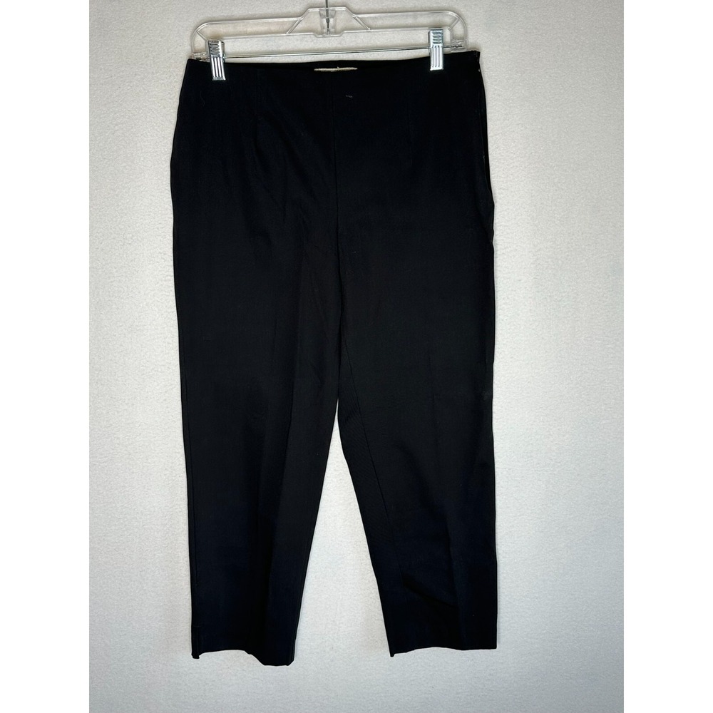 LL Bean Black Dress Pants Womens 8 Regular Classic Fit Straight Leg 274306